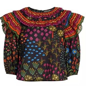 Farm Rio blouse 100% Cotton size L